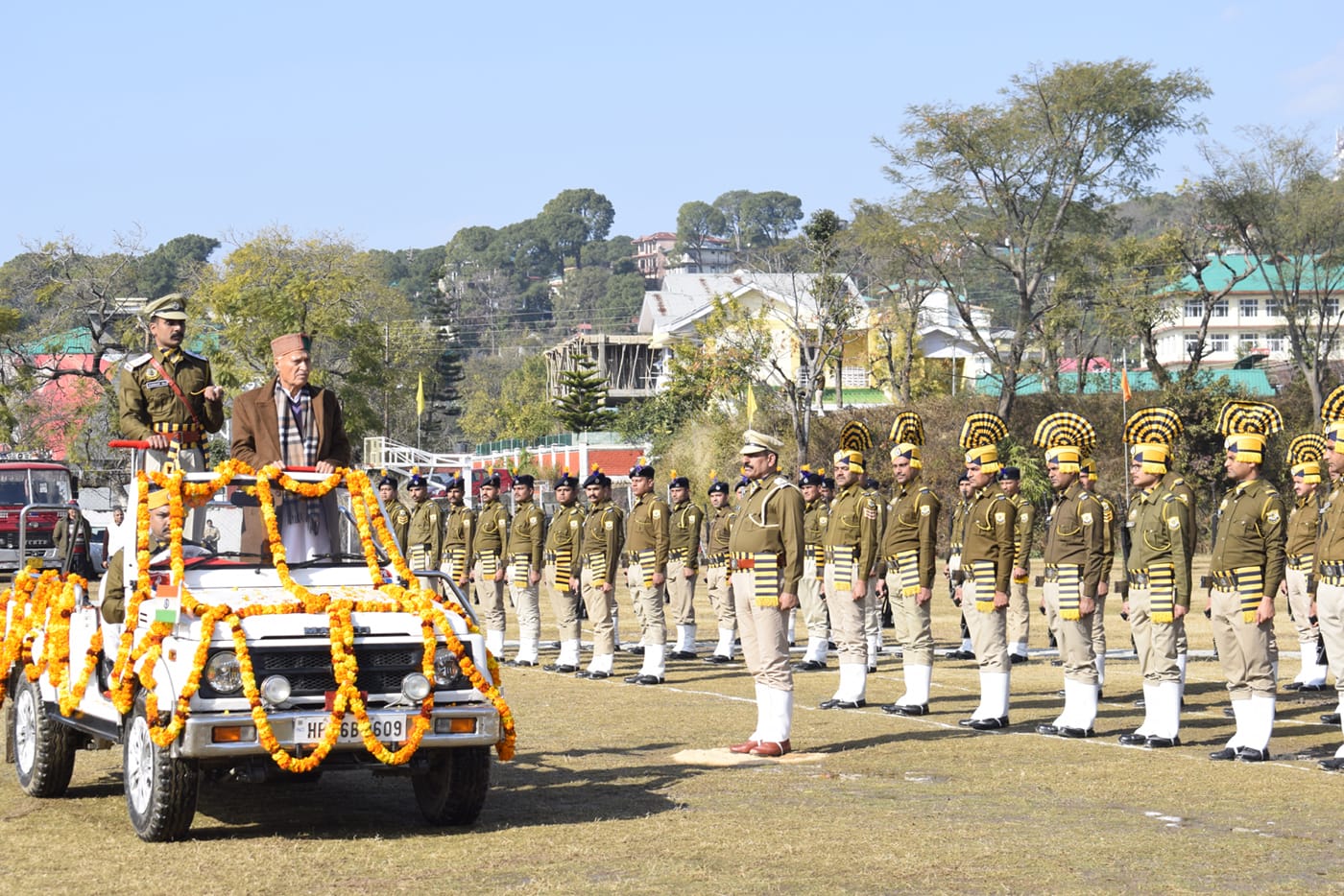 कृषि मंत्री ने पुलिस मैदान धर्मशाला में फहराया राष्ट्रीय ध्वज