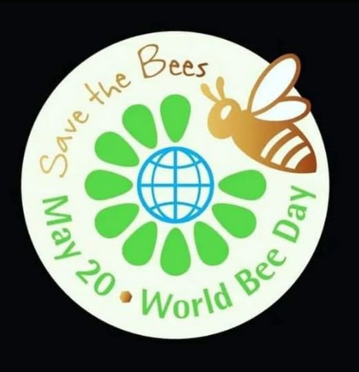May be an image of text that says 'Bees the Save ስ May Day 20 20•World Bee World'